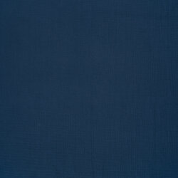 Musselin Uni *Gaby* Bio~Organic - stahlblau