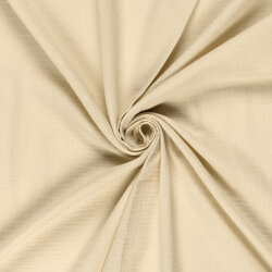 Musselin Uni *Gaby* Bio~Organic - hellbeige