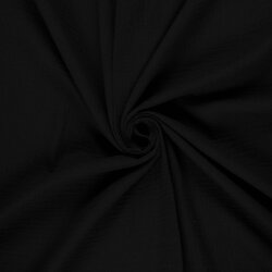 Musselin Uni *Gaby* Bio~Organic - schwarz