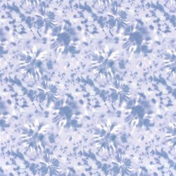 French Terry gebürstet Digital Batik - babyblau