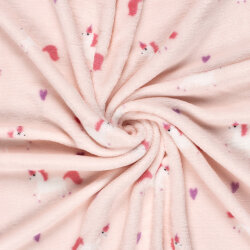 Wellnessfleece Einhorn - softrosa