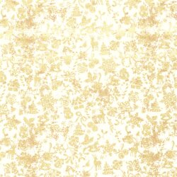Baumwollpopeline Foliendruck Verzierungen - creme