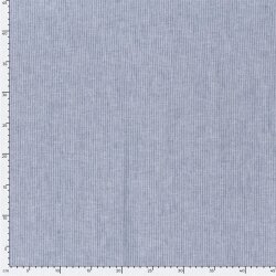 Leinen Chambray Mini Streifen Melange - indigo