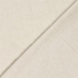 Leinen Chambray Mini Streifen Melange - hellbeige