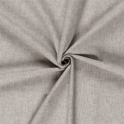 Leinen Chambray Mini Streifen Melange - schoko