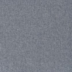 Leinen Chambray Fischgräte Melange - dunkelblau