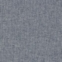 Leinen Chambray Fischgräte Melange - dunkelblau