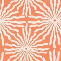 Baumwoll Viskose Mix Leinenoptik Sonnen - orange