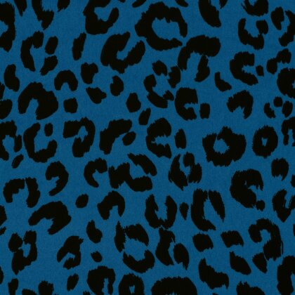 Polyesterjersey Köper Leo - indigo