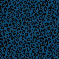 Polyesterjersey Köper Leo - indigo