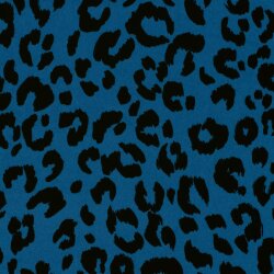 Polyesterjersey Köper Leo - indigo