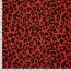 Polyesterjersey Köper LEOPARD - rot