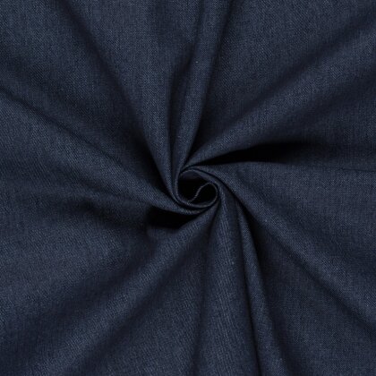 Jeansstoff Uni - stahlblau
