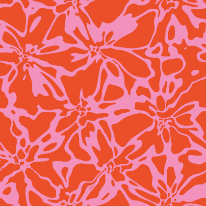 Musselin Blüten - rot