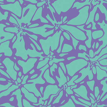 Musselin Blüten - mint