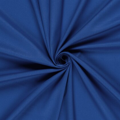 Baumwollstoff Cretonne Premium *Marie* Uni - royalblau