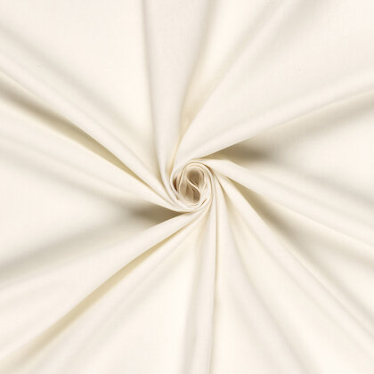Baumwollstoff Cretonne Premium *Marie* Uni - creme