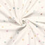 Musselin Digital bunte Aquarell Herzen - creme