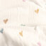 Musselin Digital bunte Aquarell Herzen - creme
