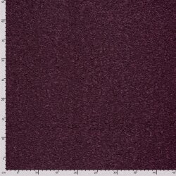 Bouclé Mantelstoff *Marie * Uni - aubergine