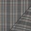 Gabardine Schottenkaro Stretch - grau/beige