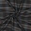 Gabardine Schottenkaro Stretch - grau/hellblau/weiss