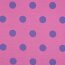 French Terry grosse lila Punkte - rosa