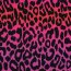 French Terry Digital Leo-Regenbogenstreifen  - pink
