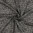 Strickstoff Jacquard Leopard - schwarz