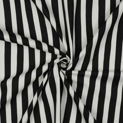 Canvas Gestreift - schwarz/weiß