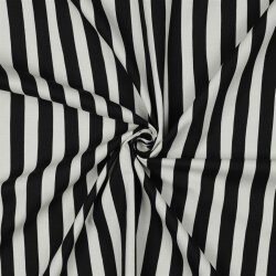 Canvas Gestreift - schwarz/weiß