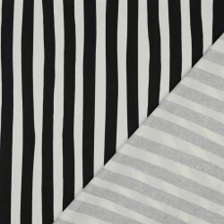 Canvas Gestreift - schwarz/weiß