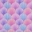 French Terry Digital Muscheln - lila
