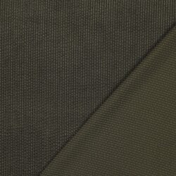 Cordstoff mit Bübbelchen Uni - dunkeloliv