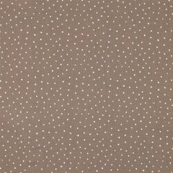 Musselin kleine Punkte - taupe