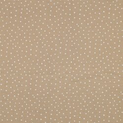 Musselin kleine Punkte - beige