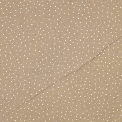 Musselin kleine Punkte - beige