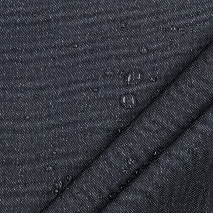 Outdoor Canvas Uni Jeans-Optik  - dunkelblau