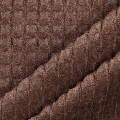Velur-Dekostoff-Quadrat - braun