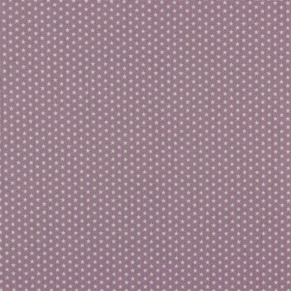 Baumwollpopeline 4mm Sterne - helllila