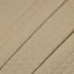 Musselin Gesteppt Uni - beige