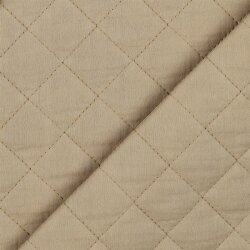 Musselin Gesteppt Uni - beige