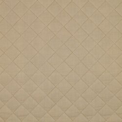 Musselin Gesteppt Uni - beige