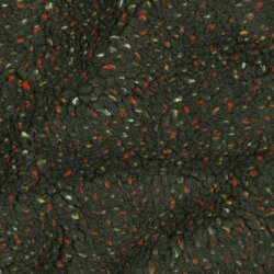 Teddystoff TWEED - dunkeloliv