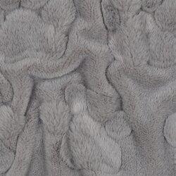 Wellnessfleece Pfotenabdruck - grau