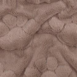 Wellnessfleece Pfotenabdruck - taupe