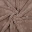Wellnessfleece Pfotenabdruck - taupe