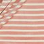Nickistoff Streifen - rosa/creme
