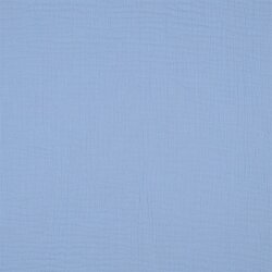 Musselin Uni *Gerda* BIO~Organic - kalt hellblau
