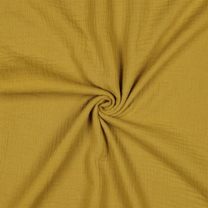 Musselin Uni *Gerda* BIO~Organic - gold